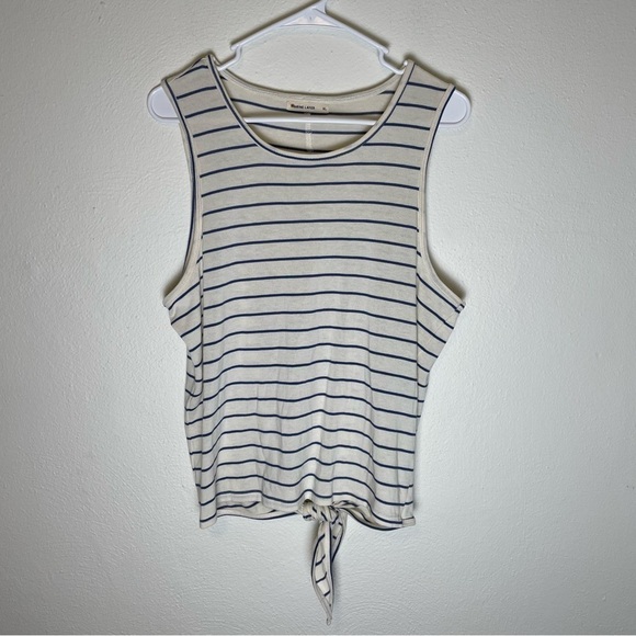 Marine Layer Striped Tie Back Sleeveless Tank Top - Picture 1 of 6